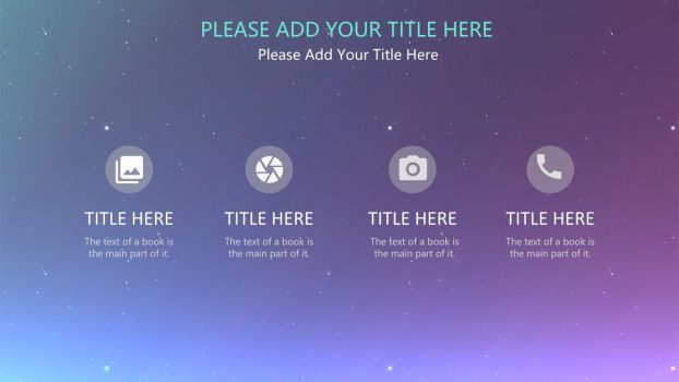 星空科技苹果风PPT模板8