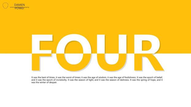 黑黄配色简约动态设计PPT模板5