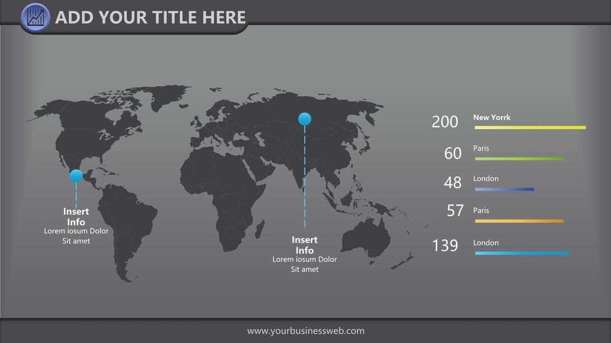 城市建筑群剪影PPT模板7