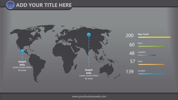 城市建筑群剪影PPT模板7