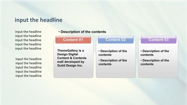 蓝色梦幻条纹背景PPT模板1