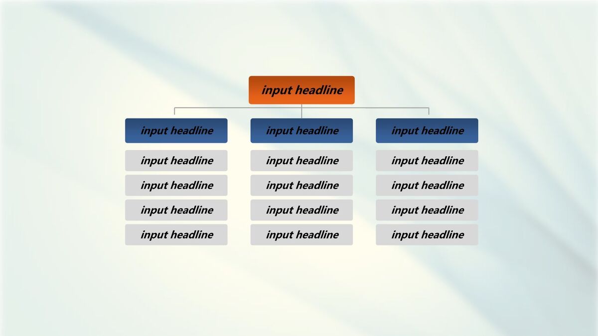 蓝色梦幻条纹背景PPT模板3