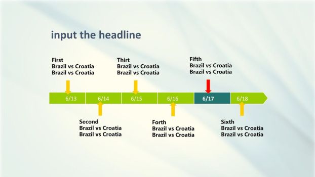 蓝色梦幻条纹背景PPT模板9