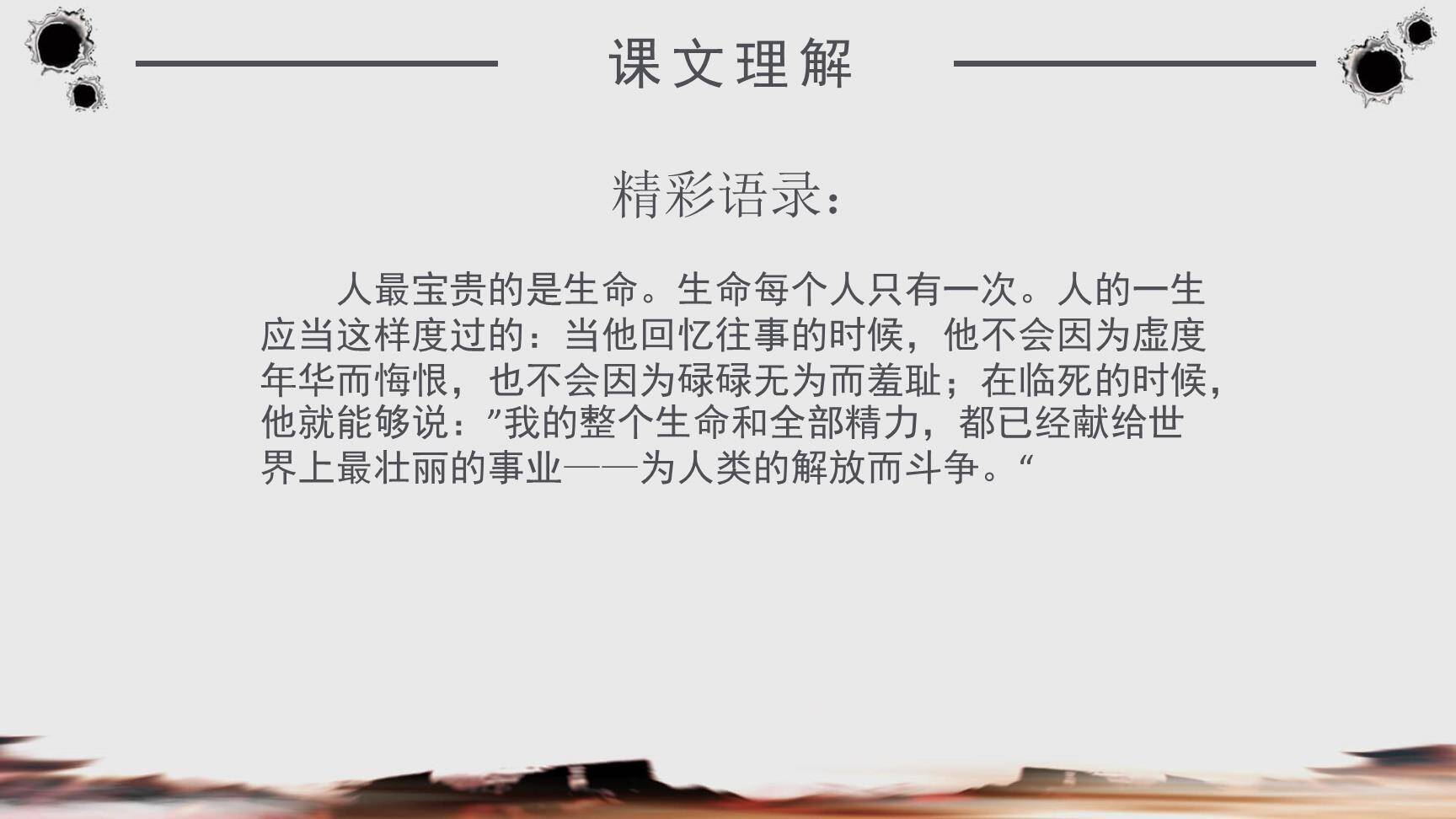 钢铁是怎样炼成的PPT课件14