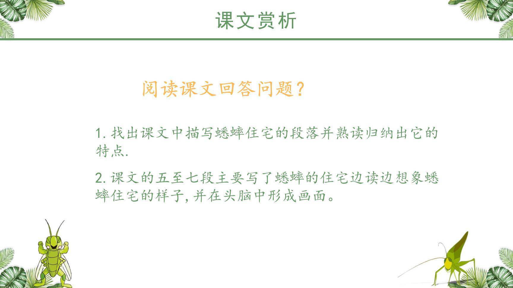 蟋蟀的住宅PPT课件19