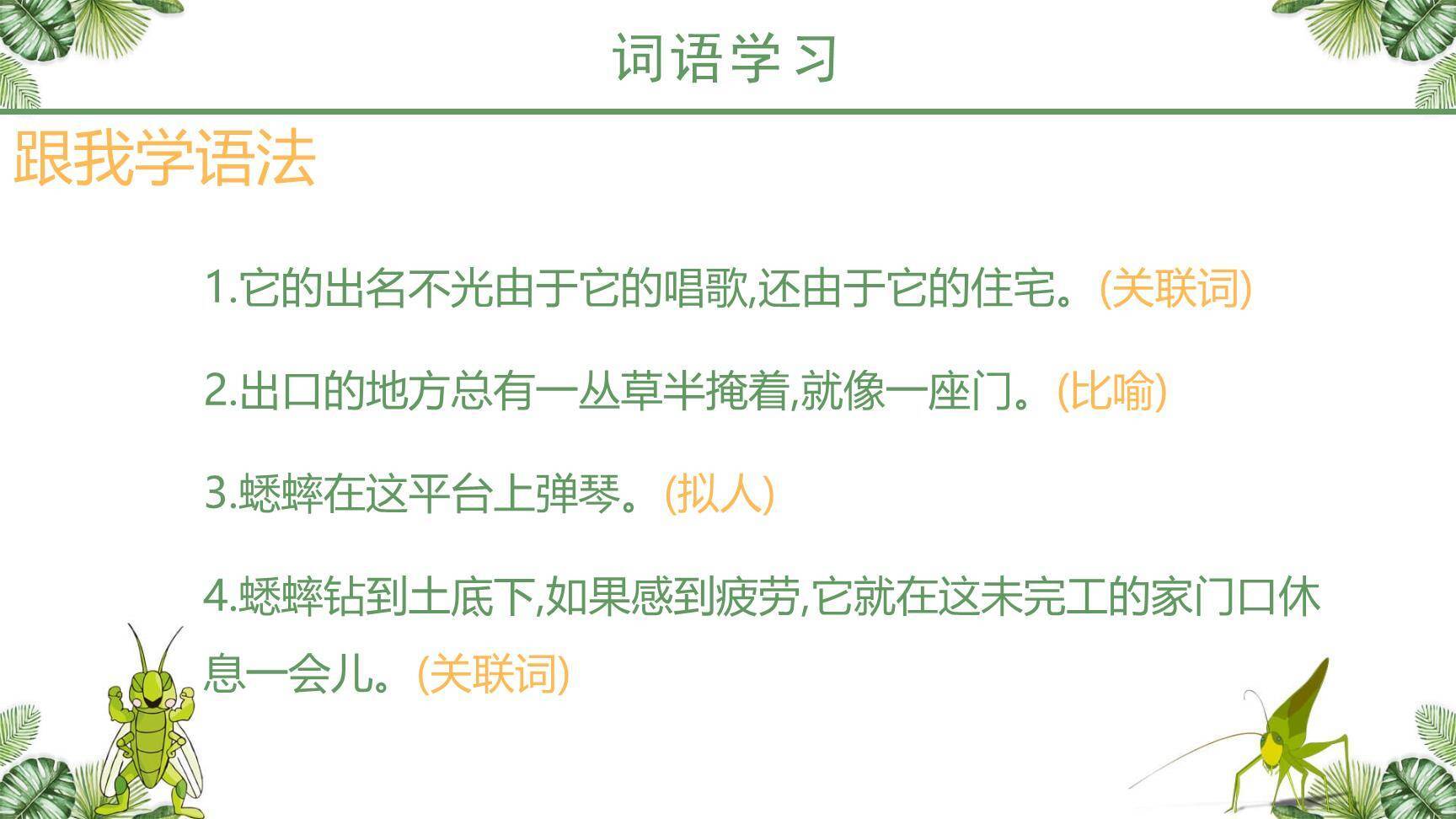 蟋蟀的住宅PPT课件14