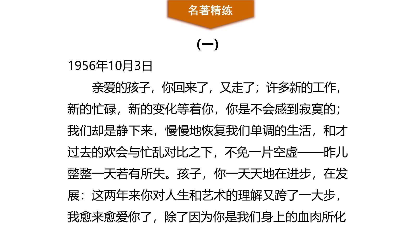 《傅雷家书》选择性阅读PPT课件13