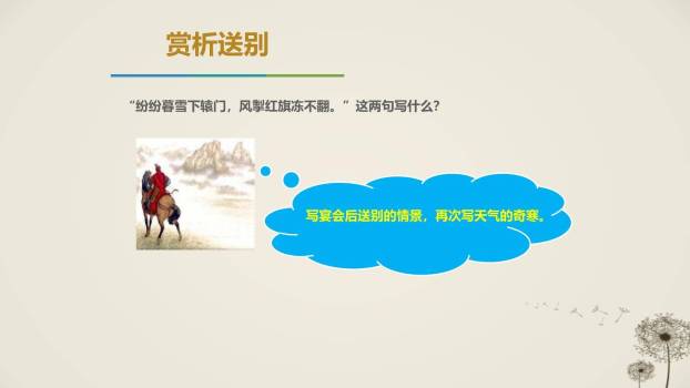 白雪歌送武判官归京PPT课件25