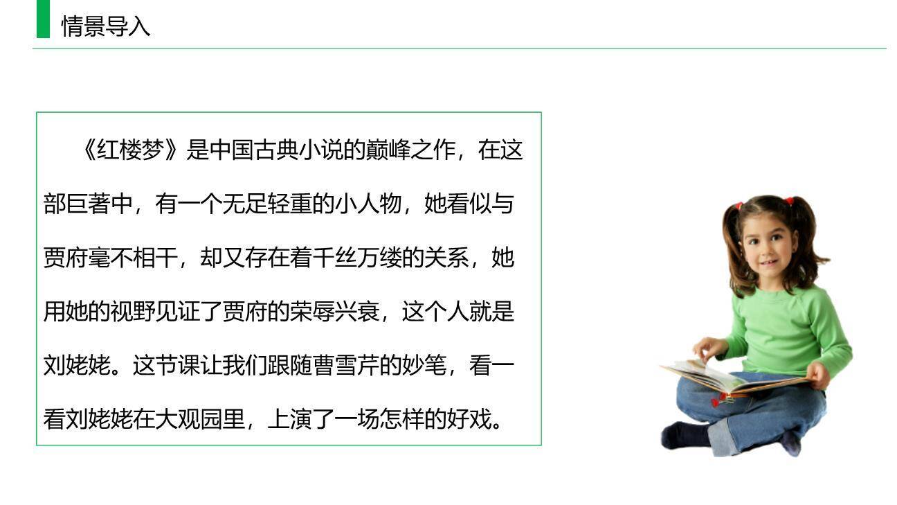 刘姥姥进大观园PPT课件27