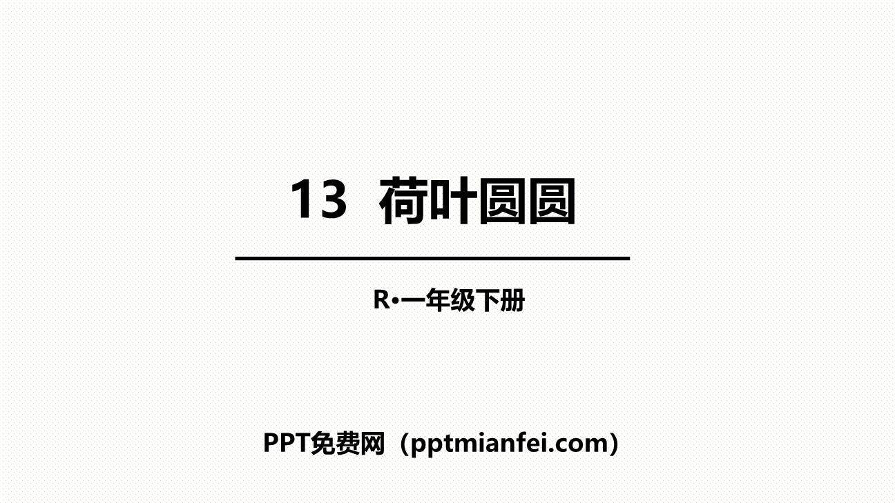 荷叶圆圆PPT课件10