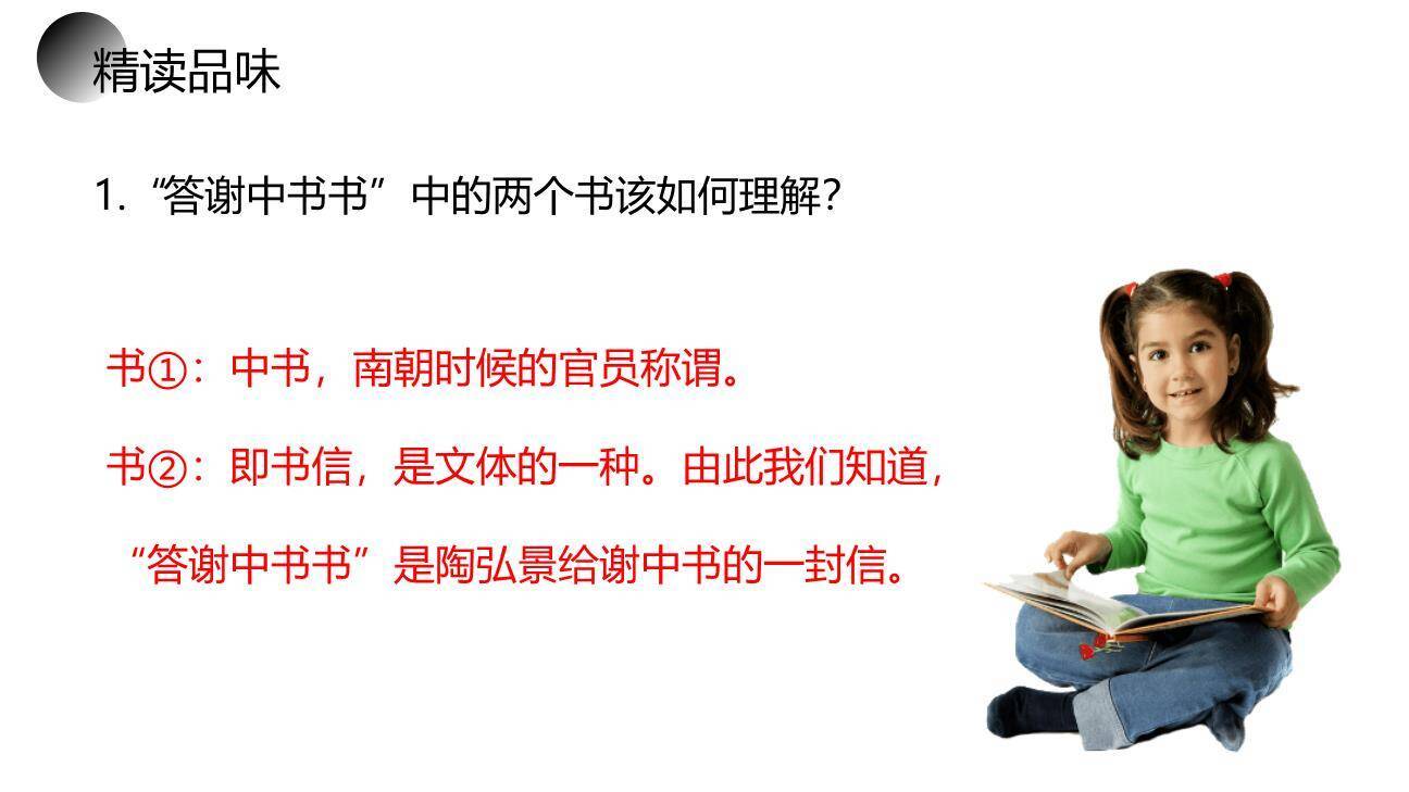 答谢中书书PPT课件31