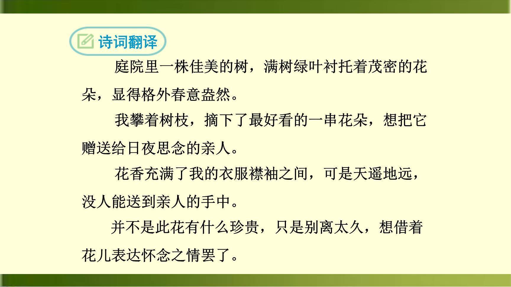 庭中有奇树PPT课件25