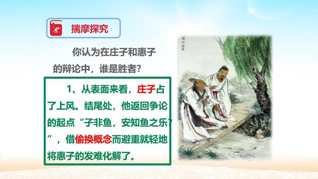 庄子与惠子游于濠梁之上PPT课件34