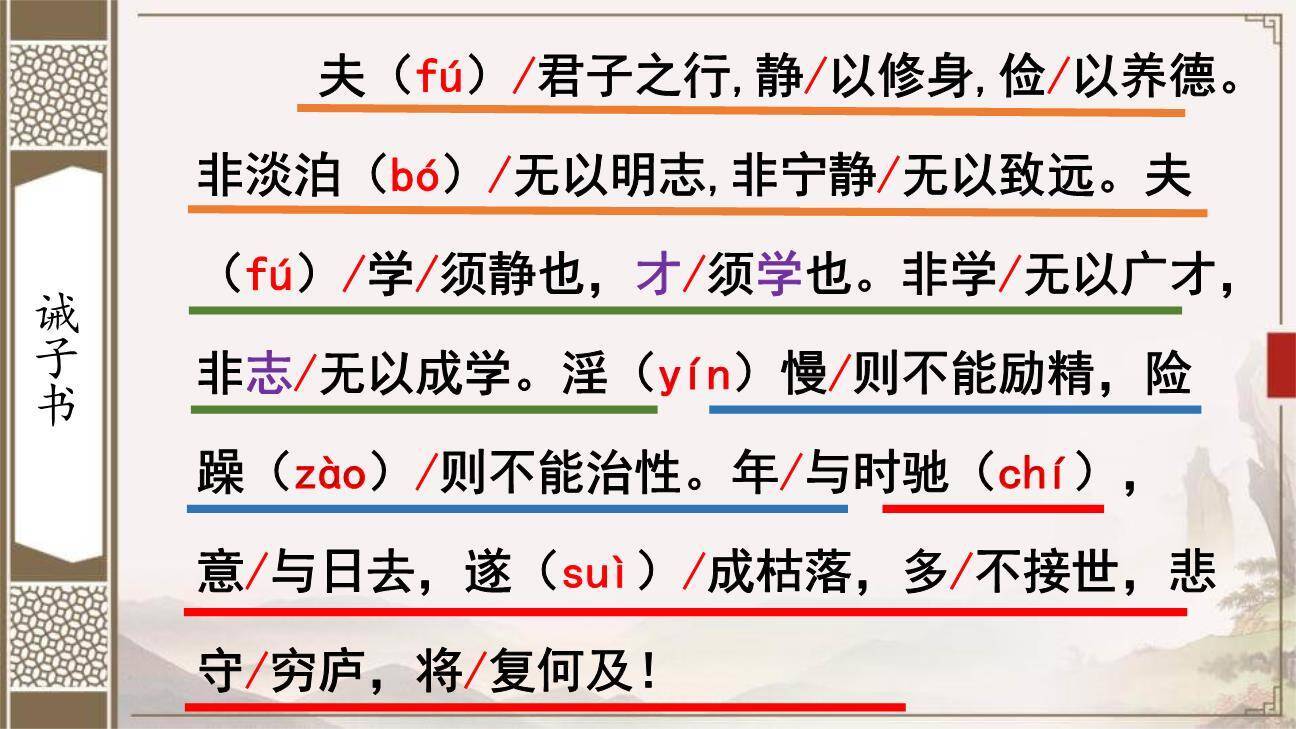 诫子书PPT课件85