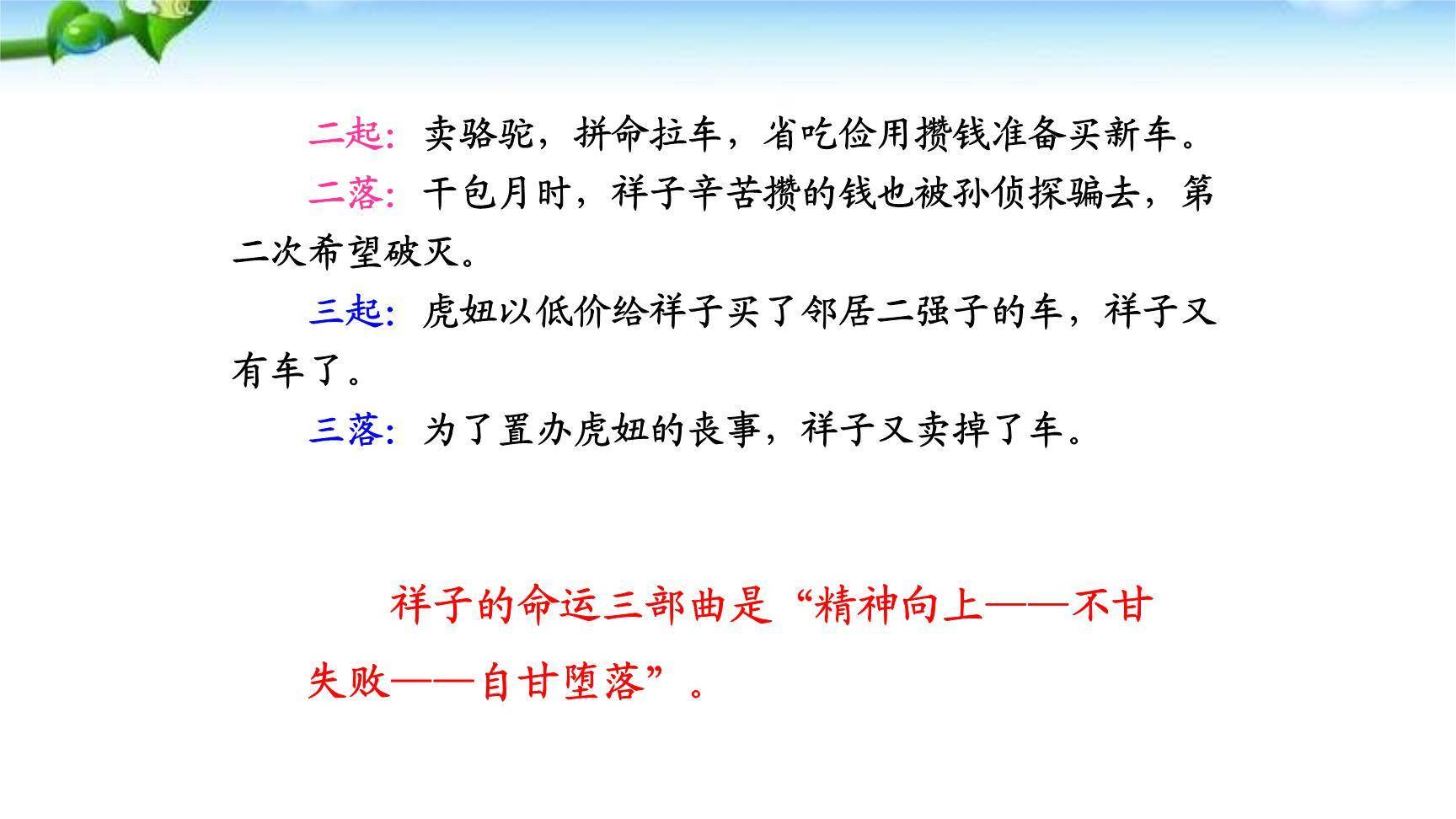 骆驼祥子：圈点与批注PPT课件33