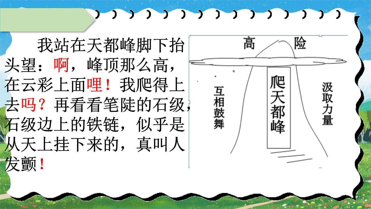 爬天都峰PPT课件42