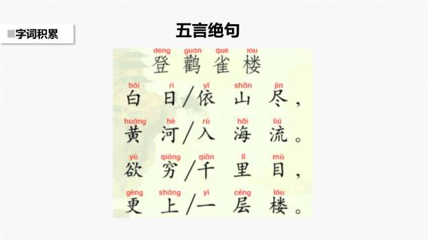 登鹳雀楼PPT课件18