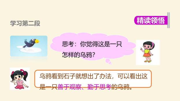 乌鸦喝水PPT课件47