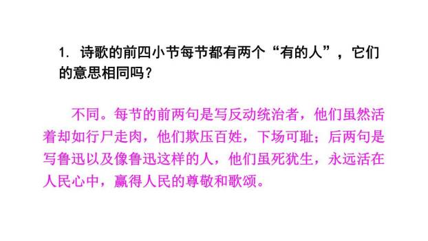 有的人—纪念鲁迅有感PPT课件82