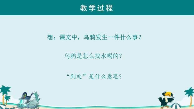 乌鸦喝水PPT课件88