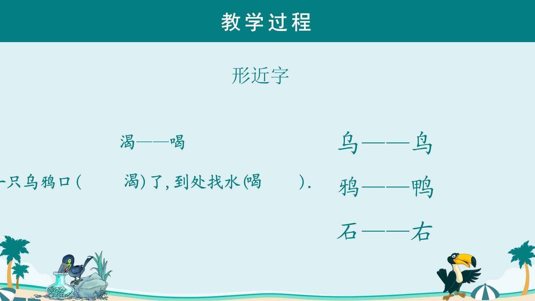 乌鸦喝水PPT课件83