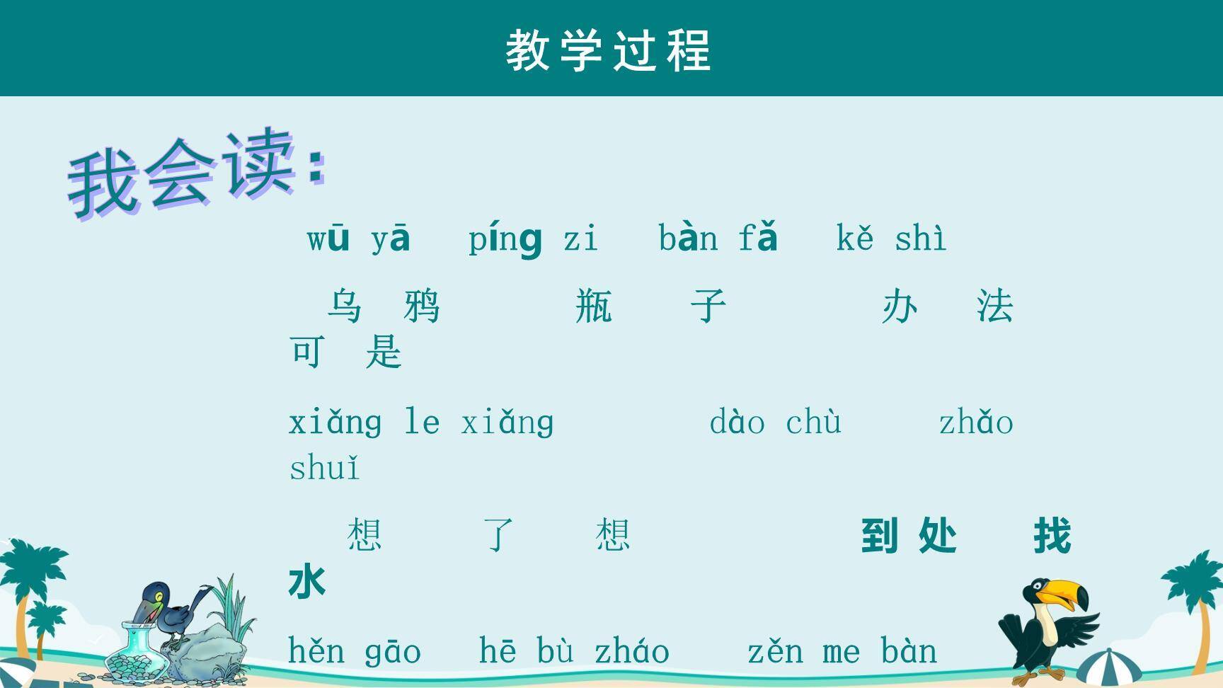 乌鸦喝水PPT课件85