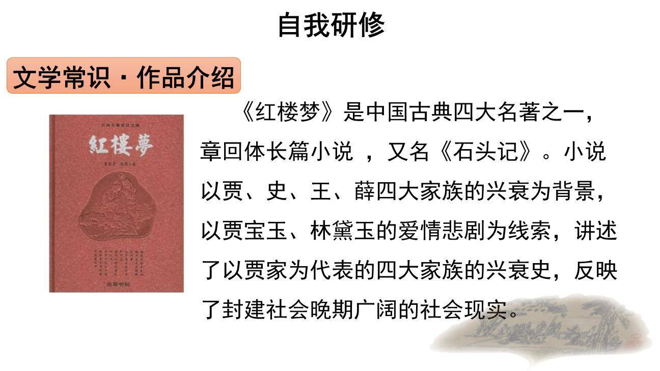 刘姥姥进大观园PPT课件68