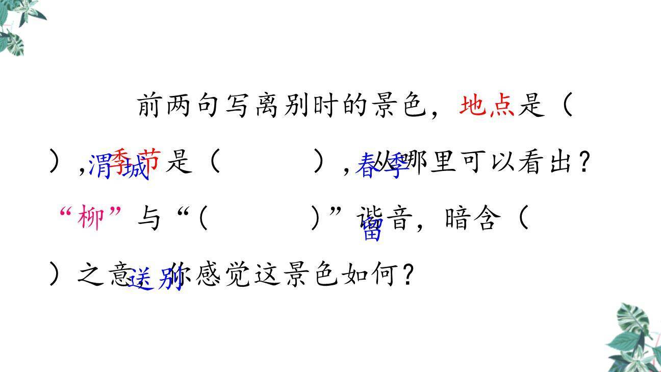 送元二使安西PPT课件21