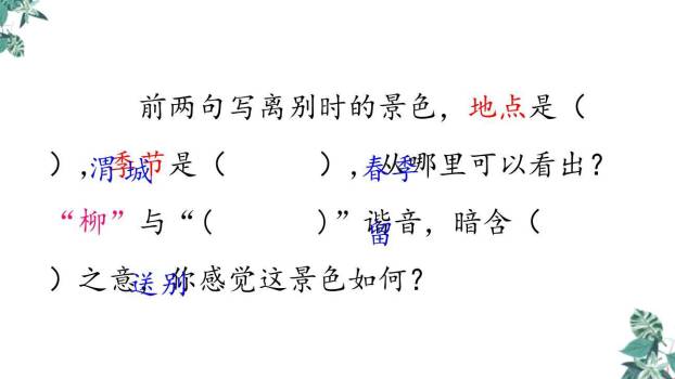 送元二使安西PPT课件21