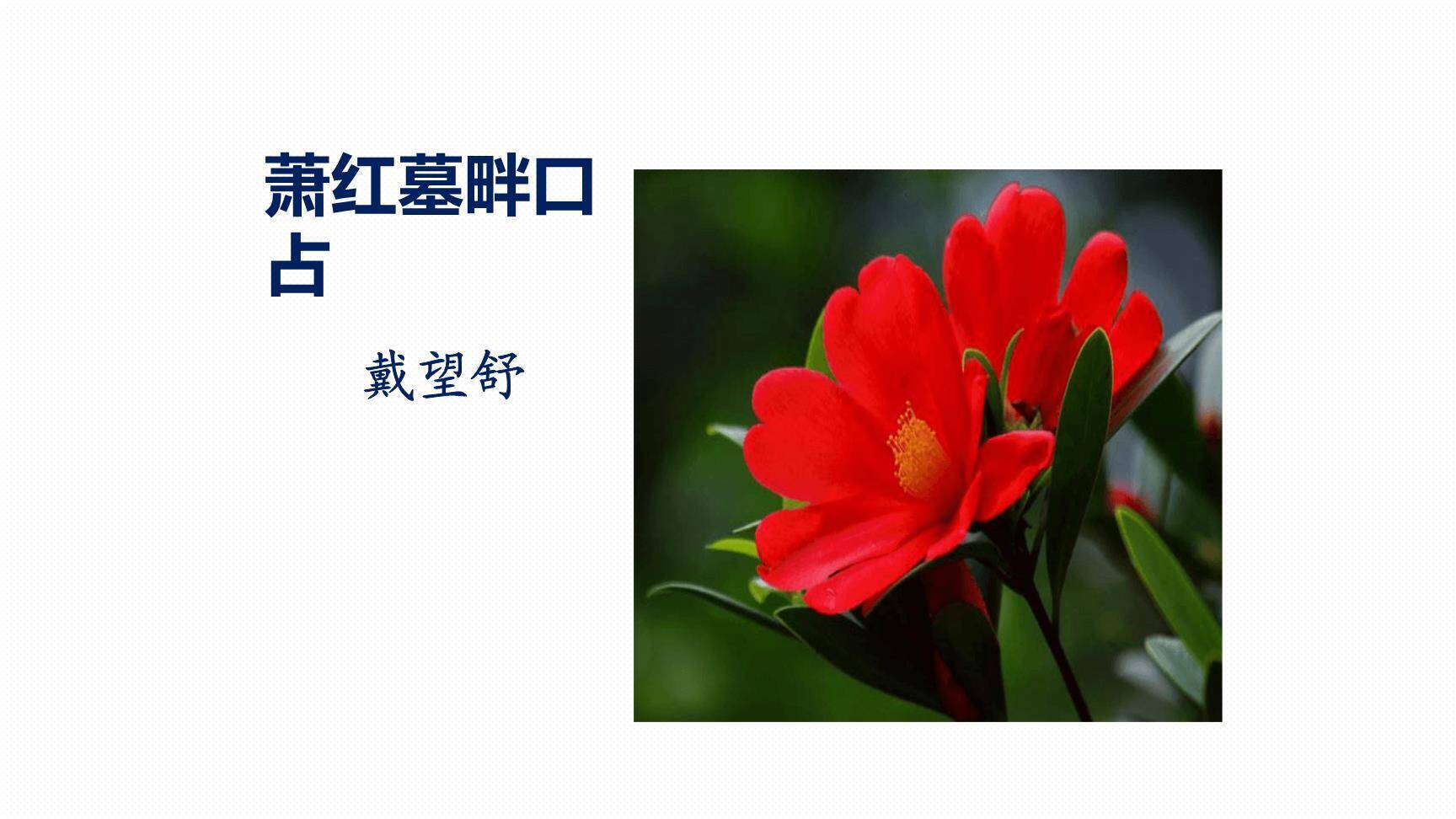 短诗五首PPT课件21