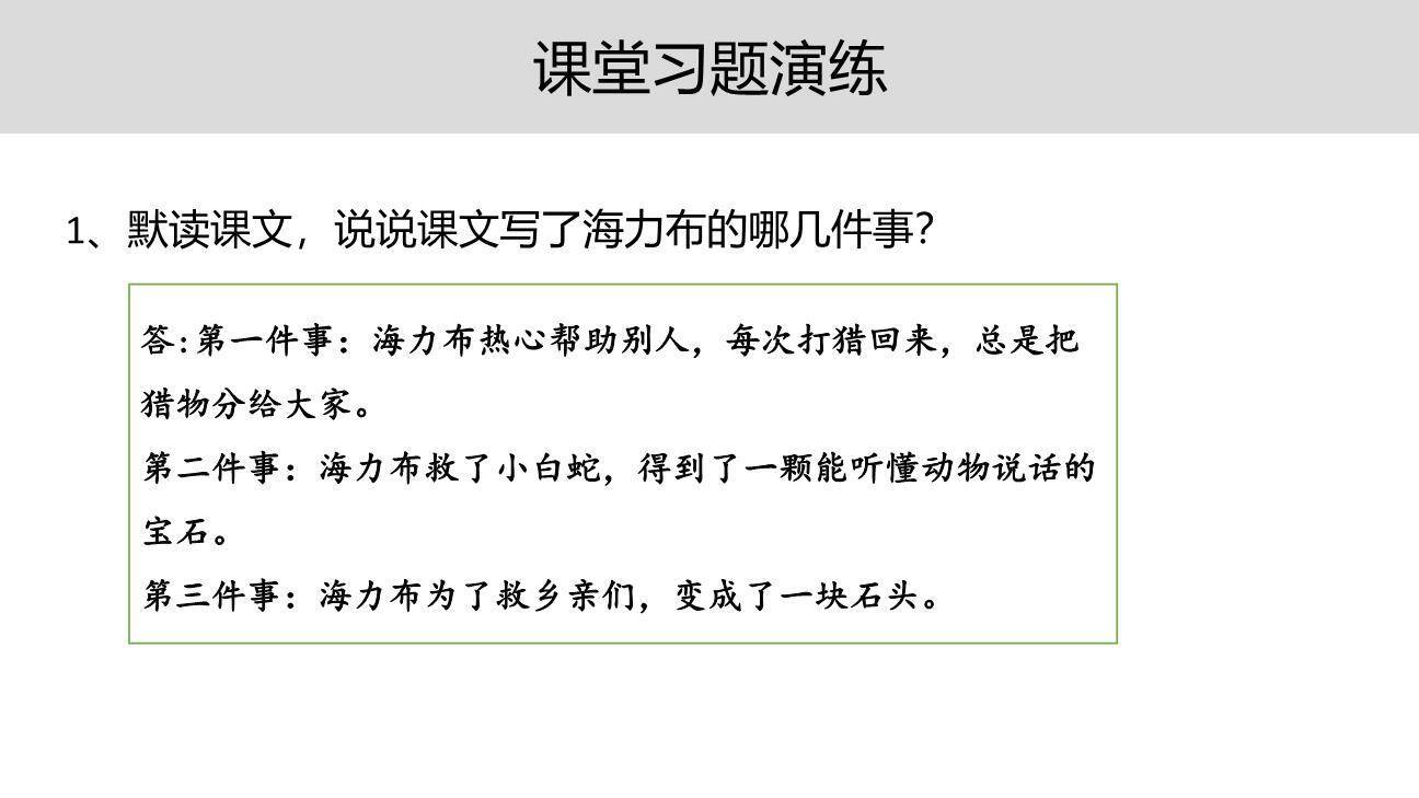 猎人海力布PPT课件27