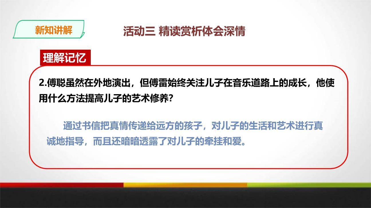 《傅雷家书》选择性阅读PPT课件38