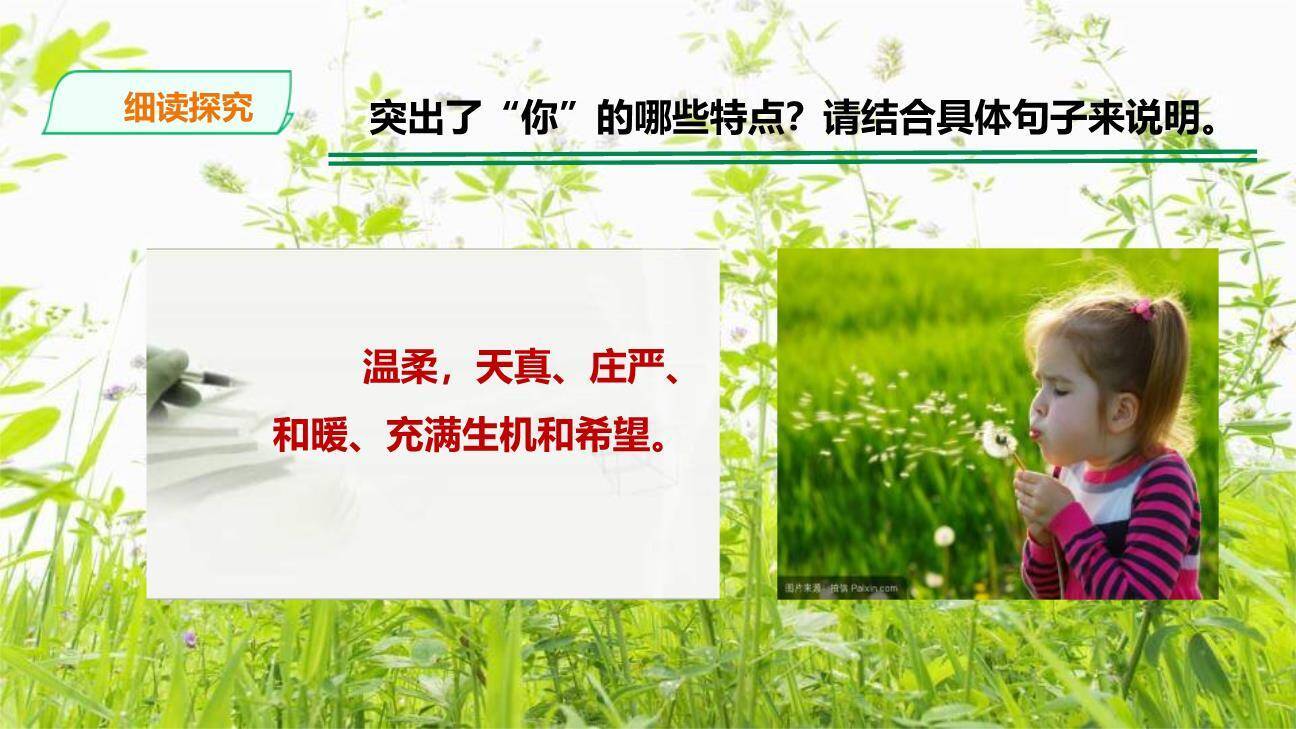 你是人间的四月天PPT课件85