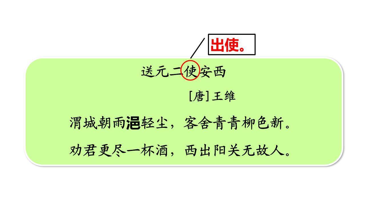 送元二使安西PPT课件39