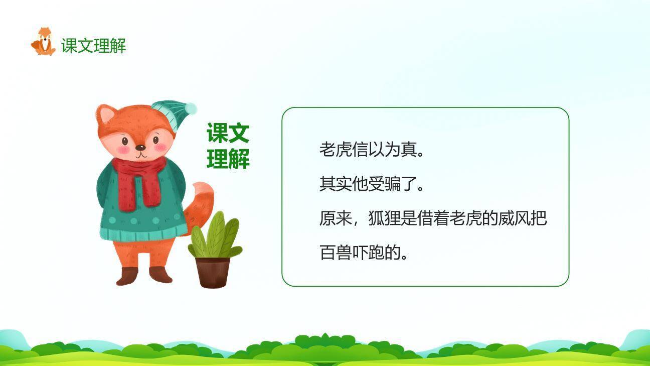 狐假虎威PPT课件12