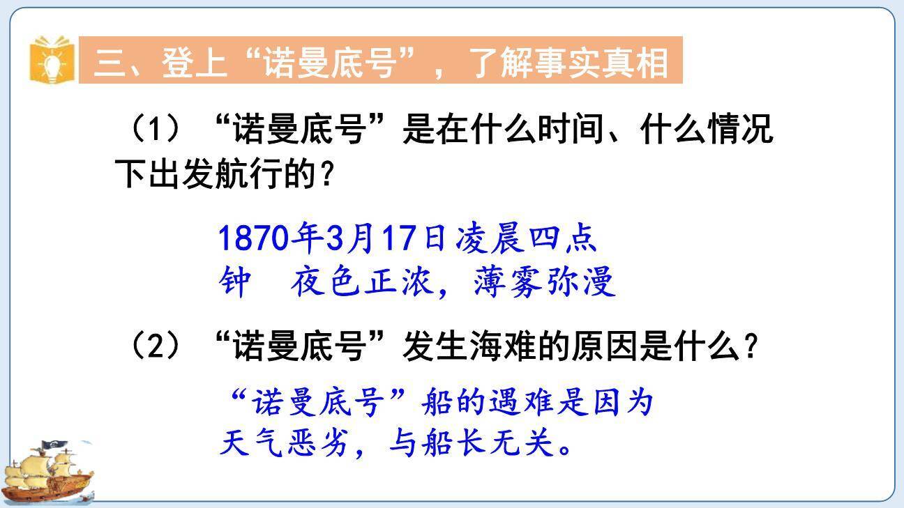 诺曼底号遇难记PPT课件56