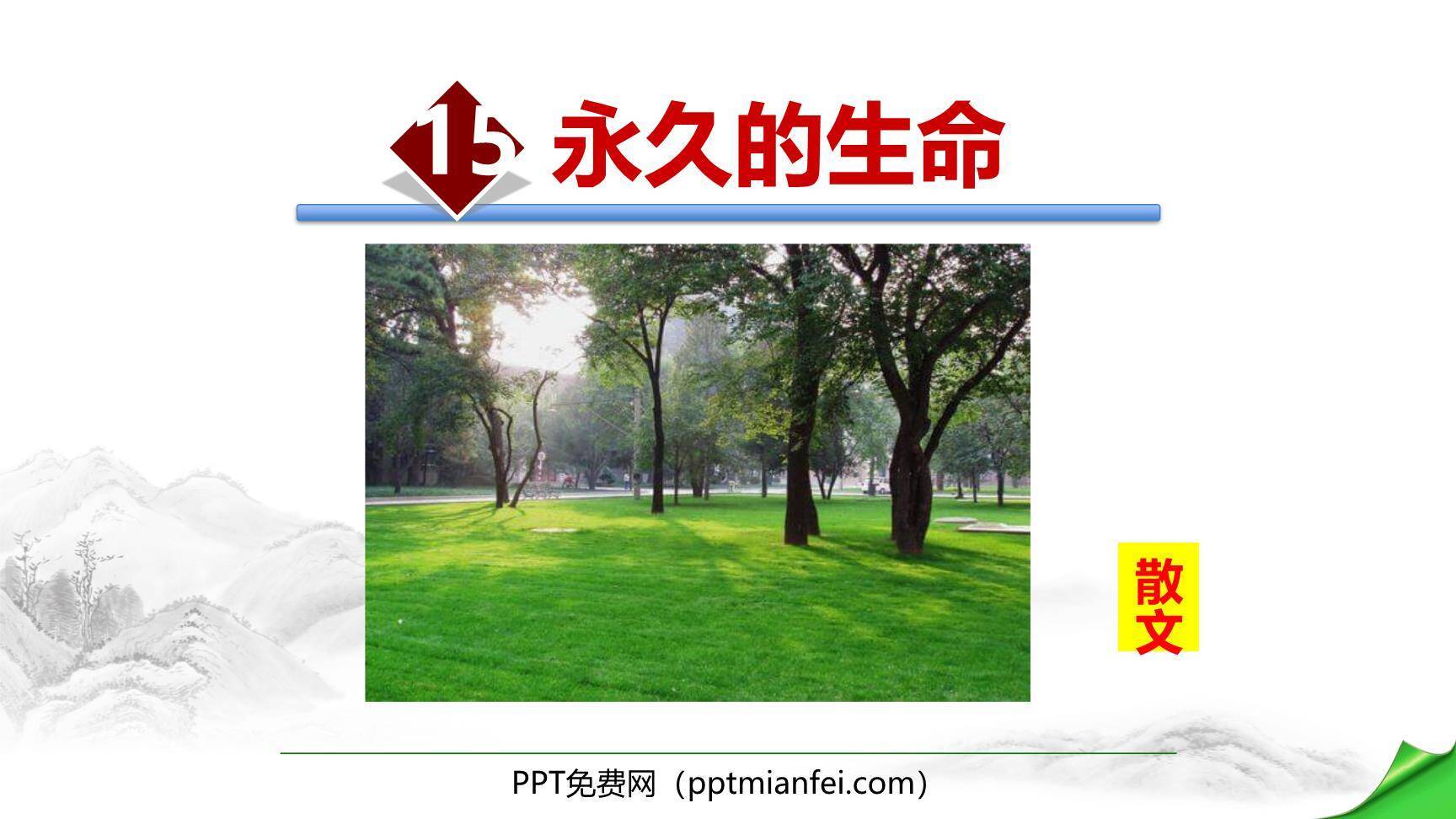 永久的生命PPT课件50