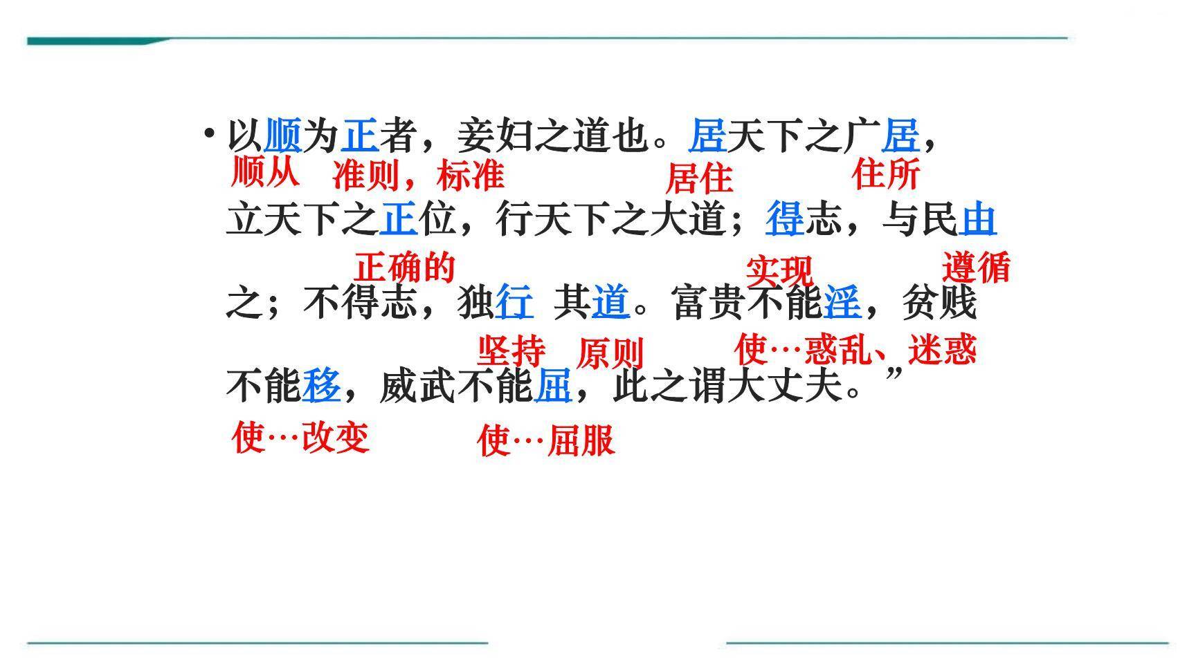 富贵不能淫PPT课件41