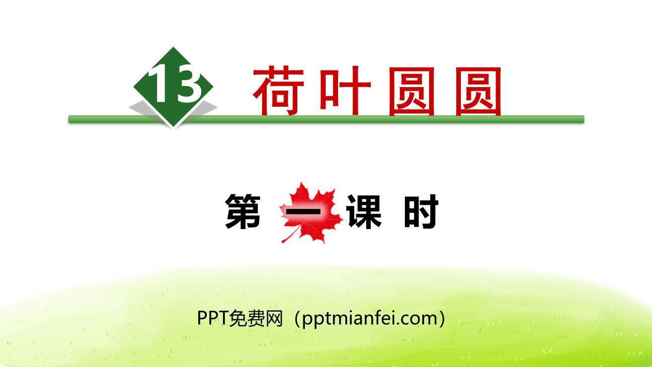 荷叶圆圆PPT课件40