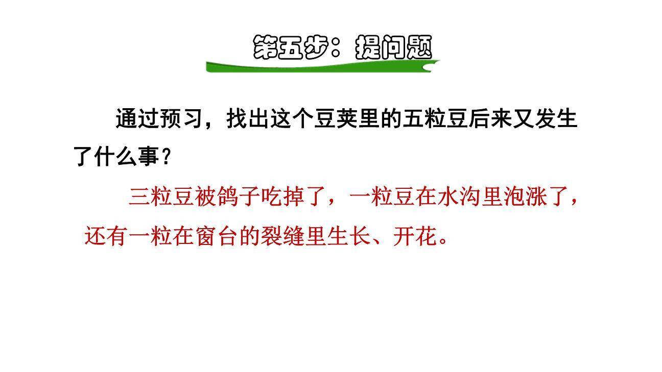 一个豆荚里的五粒豆PPT课件54