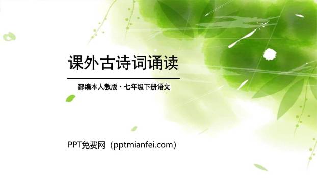 课外古诗诵读PPT课件20