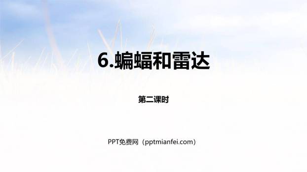 蝙蝠与雷达PPT课件10