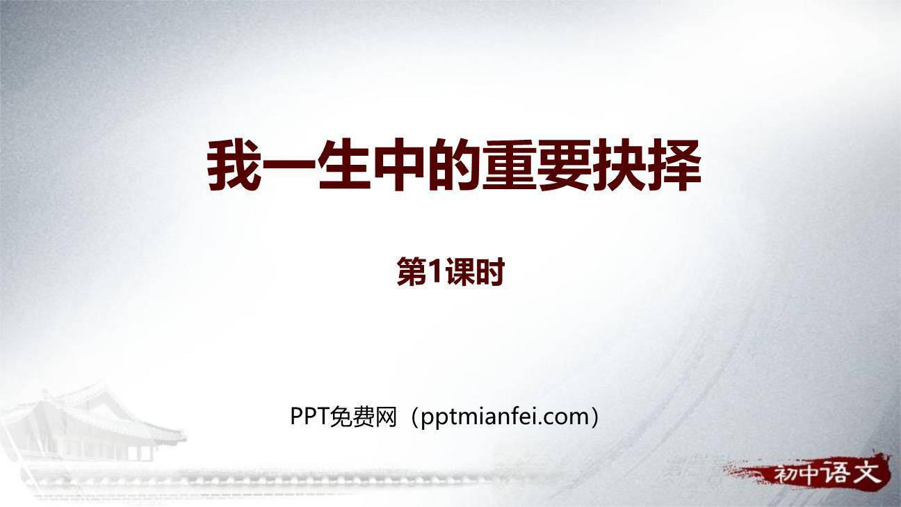 我一生中的重要抉择PPT课件10