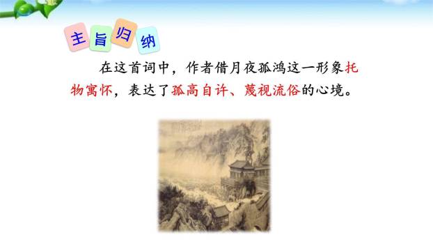 卜算子黄州定慧院寓居作PPT课件19