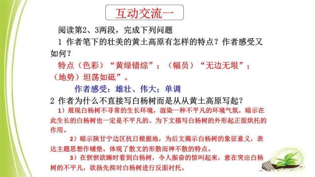 白杨礼赞PPT课件32