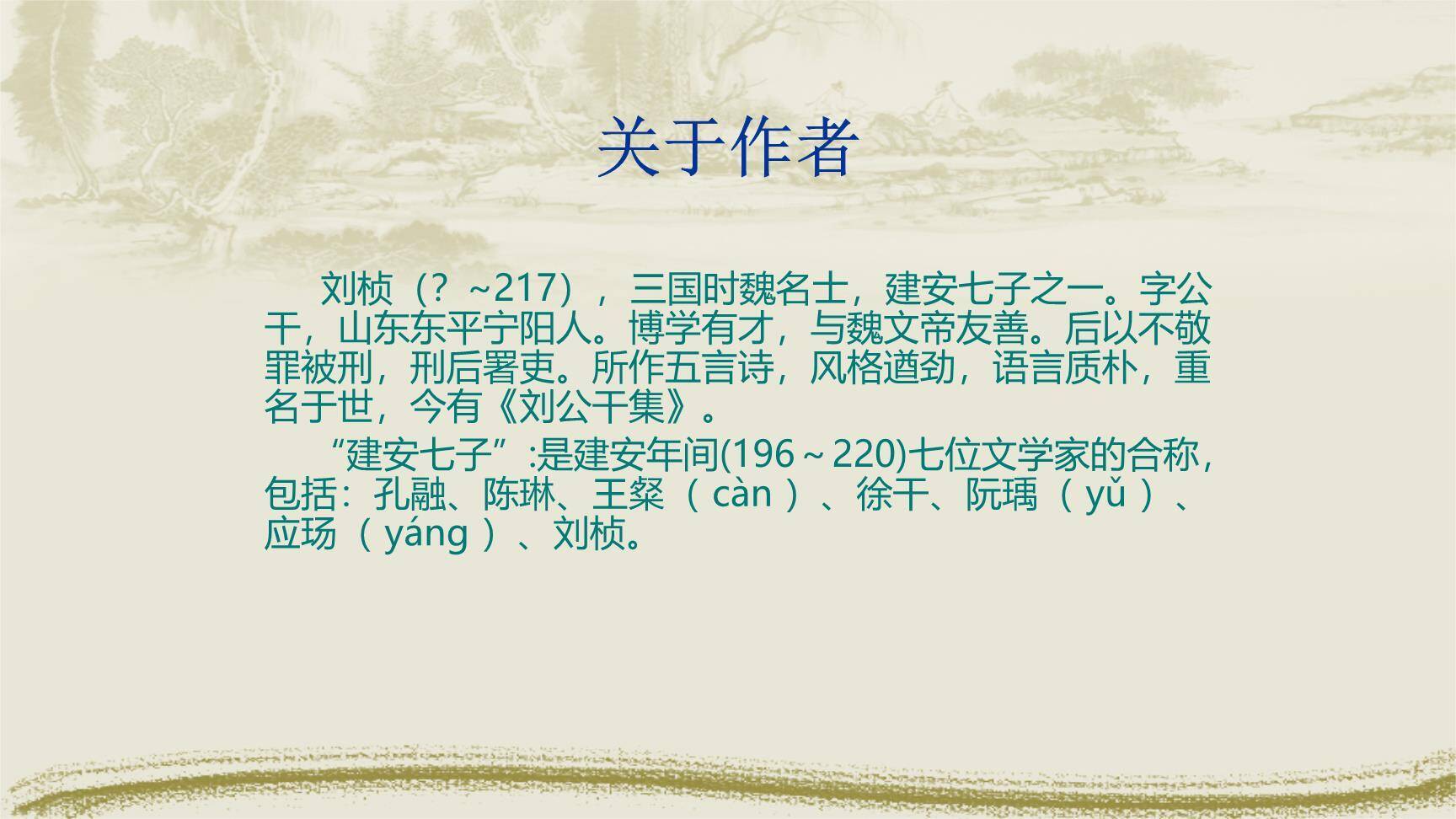 赠从弟PPT课件23