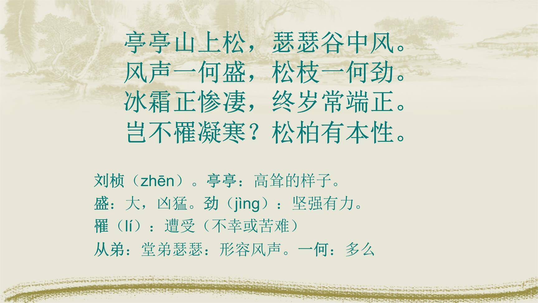 赠从弟PPT课件24