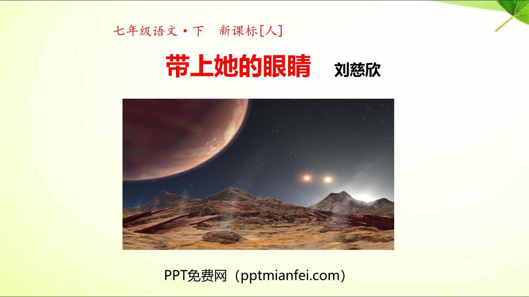 带上她的眼睛PPT课件40