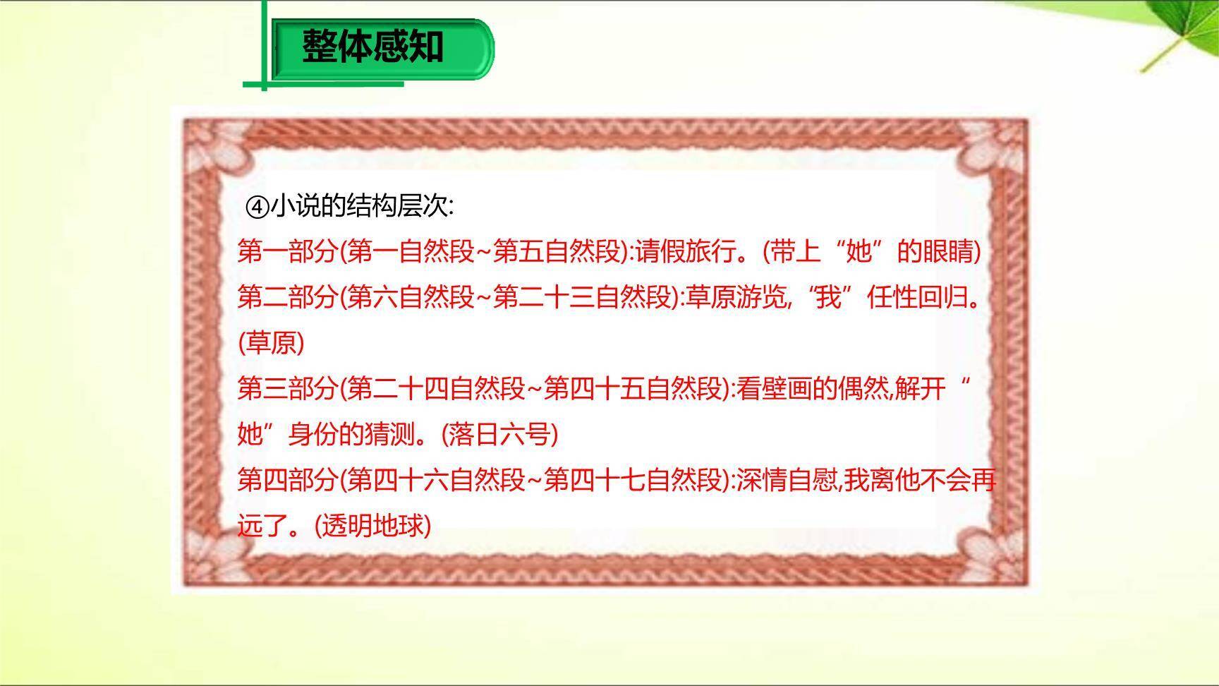 带上她的眼睛PPT课件41