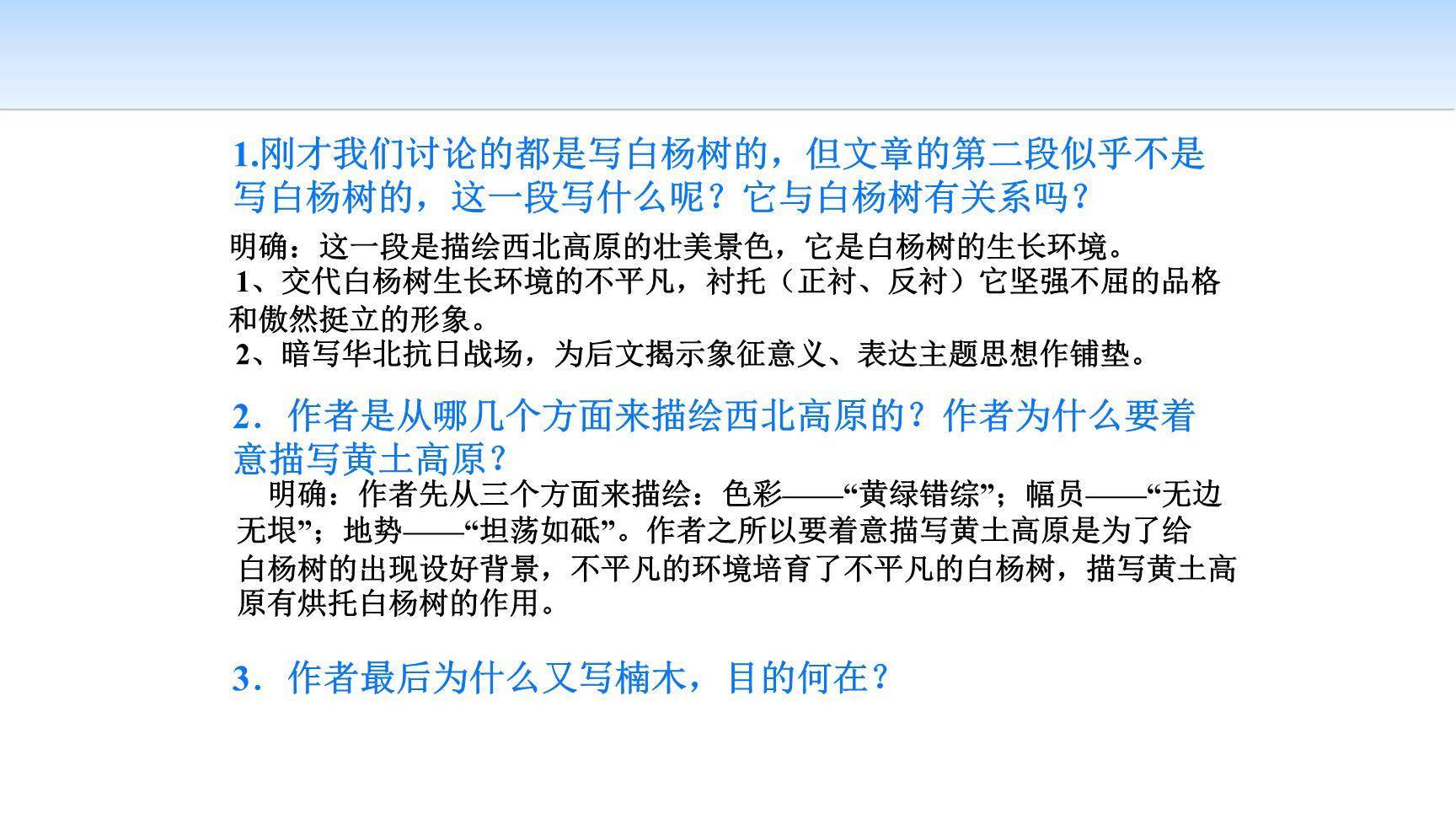 白杨礼赞PPT课件28